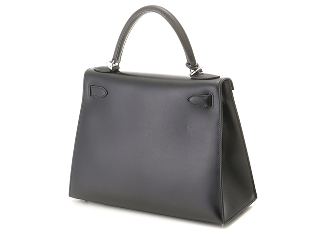 Hermès　エルメス　ケリー28　ブラック　シルバー金具　ボックスカーフ　□J刻印　2006年頃製造　【471】L