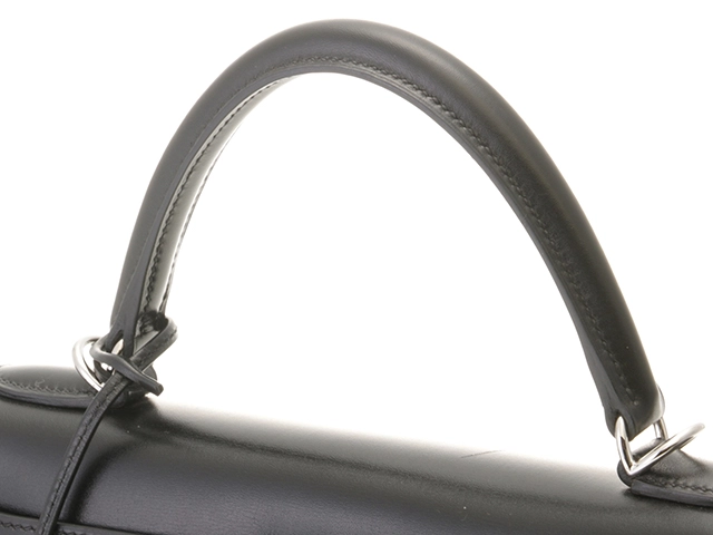 Hermès　エルメス　ケリー28　ブラック　シルバー金具　ボックスカーフ　□J刻印　2006年頃製造　【471】L