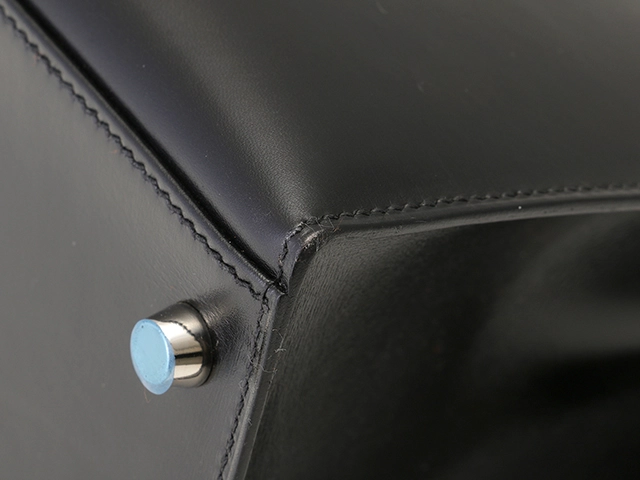 Hermès　エルメス　ケリー28　ブラック　シルバー金具　ボックスカーフ　□J刻印　2006年頃製造　【471】L