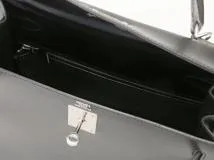 Hermès　エルメス　ケリー28　ブラック　シルバー金具　ボックスカーフ　□J刻印　2006年頃製造　【471】L