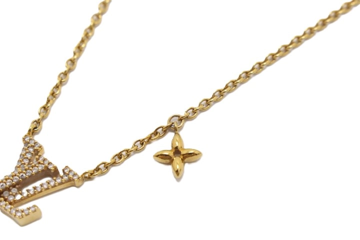LOUIS VUITTON ルイ･ヴィトン ネックレス･LV アイコニック ネックレス M00596 GP/ラインストーン 【460】2146000405914