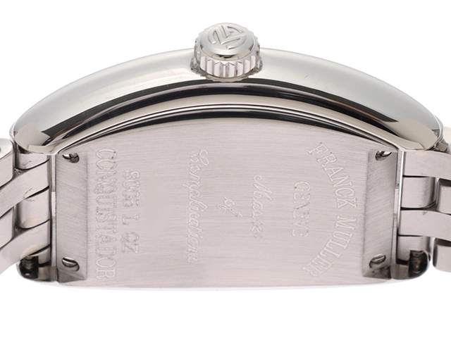 FRANK MULLER　フランクミュラー　時計　コンキスタドール　SS　クオーツ　シルバー文字盤　8005LQZ　【431】2146000406140