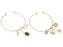 LOUIS VUITTON ピアス　クレオール　フープ　イヤリング　シルバー No.133 【超美品】LouisVuitton ルイヴィトン ピアス フープ