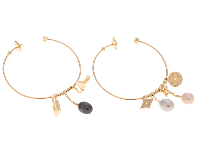 LOUIS VUITTON ピアス　クレオール　フープ　イヤリング　シルバー LOUIS VUITTON ピアス クレオール フープ イヤリング シルバー