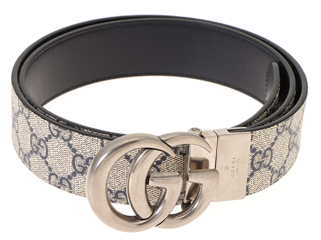 GUCCI ダブルG ワイドベルトベージュ ダブルG リバーシブル ワイドベルトベージュ GGスプリーム