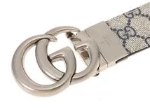 GUCCI グッチ マーモント GGキャンバス ベルト シルバー ベージュ 楽天市場】GUCCI グッチ GGキャンバス ベルト シルバーバックル