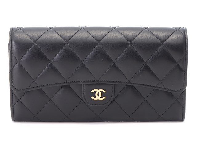 CHANEL シャネル マトラッセ クラシックロングフラップウォレット 長 