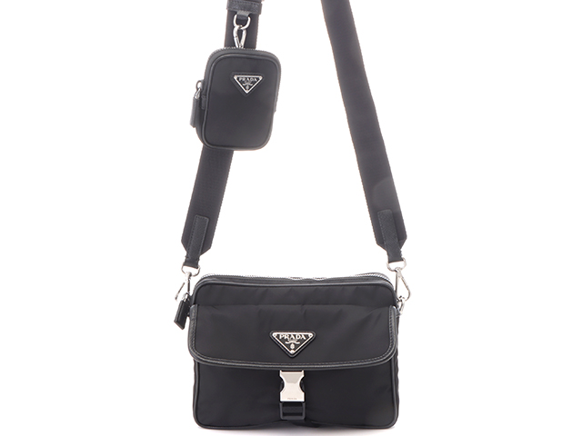 PRADA プラダ Re－Nylon ショルダーバッグ ブラック ナイロン