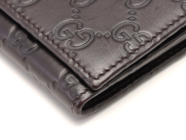 GUCCI グッチ グッチシマZIP長財布・ダークブラウン レザー 244946 2146000411403 【205】