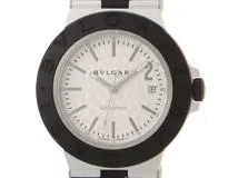 BVLGARI　ブルガリ　アルミニウム 空山基コラボ　世界限定1000本　BB40AT　シルバー文字盤　AL/ラバー　自動巻き　メンズ