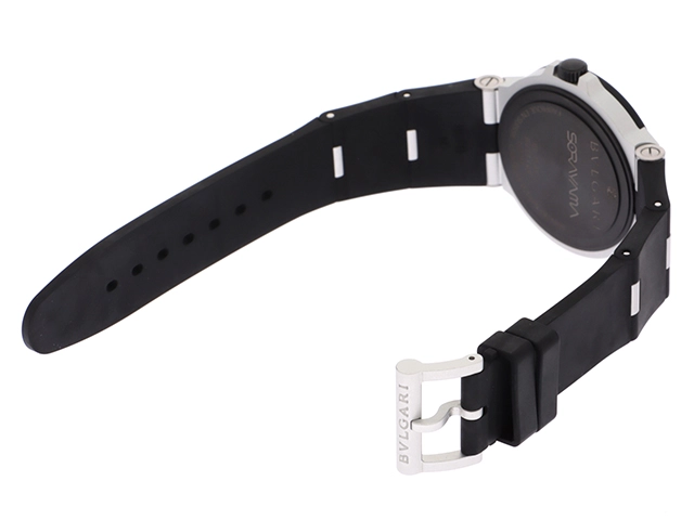 BVLGARI　ブルガリ　アルミニウム 空山基コラボ　世界限定1000本　BB40AT　シルバー文字盤　AL/ラバー　自動巻き　メンズ