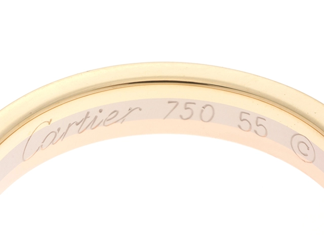 Cartier カルティエ トリニティバンドR ３カラー K18 5.0g 2146000412912【432】