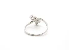 JEWELRY　ノンブランドジュエリー　リング　PT900　トルマリン　ダイヤモンド　0.01ct　3.3g　11.5号　2146000413001　【432】