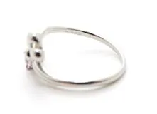 JEWELRY　ノンブランドジュエリー　リング　PT900　トルマリン　ダイヤモンド　0.01ct　3.3g　11.5号　2146000413001　【432】