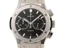 HUBLOT　ウブロ　時計　クラシックフュージョン　クロノ　521.NX.8970.LR　メンズ　自動巻き　TI/レザー/ラバー　グリーン文字盤【431】2146000413506