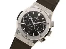 HUBLOT　ウブロ　時計　クラシックフュージョン　クロノ　521.NX.8970.LR　メンズ　自動巻き　TI/レザー/ラバー　グリーン文字盤【431】2146000413506