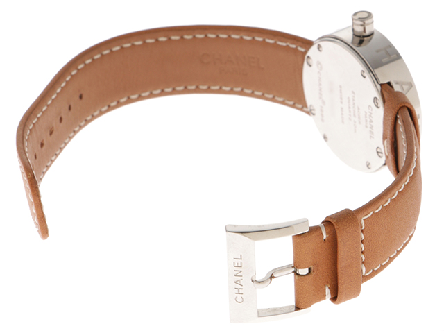 CHANEL シャネル ラロンド シルバー ステンレス/革 H1068