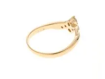 JEWELRY　ジュエリー　リング　指輪　K18イエローゴールド　ダイヤモンド0.14ct 　約1.8g　５号　2146000414428【207】