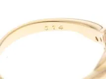 JEWELRY　ジュエリー　リング　指輪　K18イエローゴールド　ダイヤモンド0.14ct 　約1.8g　５号　2146000414428【207】