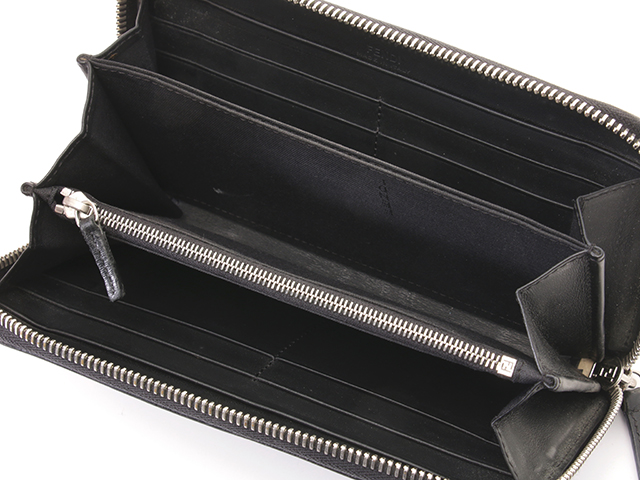♡新品未使用♡ FENDI フェンディ モンスター 長財布 黒 ブラック FENDI フェンディモンスター ラウンド長財布 ブラック カーフ