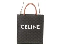 CELINE セリーヌトリオンフ バーティカル カバ スモール タン PVC／カーフ 191542BZK.04LU【430】2146000416309