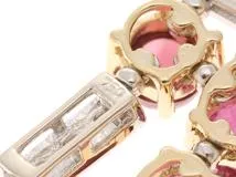 JEWELRY ノンブランドジュエリー ネックレス K18イエローゴールド/ホワイトゴールド マルチカラー17.82/ダイヤモンド0.48  重さ約17.6g 【472】YK