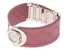 GUCCI　グッチ　レディース腕時計　トワール　SS　ラバー　シェル文字盤　112　クオーツ【431】2146000416972