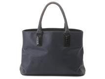 BOTTEGA VENETA ボッテガヴェネタ トートバッグ マルコポーロ コーティングキャンバス ネイビーブラック222498【472】YY