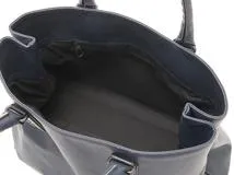 BOTTEGA VENETA ボッテガヴェネタ トートバッグ マルコポーロ コーティングキャンバス ネイビーブラック222498【472】YY