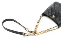 CHANEL シャネル マトラッセ ホーボー チェーンショルダーバッグ AS3112 ブラック/GP ラムスキン 【460】2146000418143