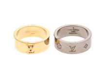 LOUIS VUITTON　ルイ・ヴィトン　リング・LVインスティンクト セット2 GP/SS　M00513【431】 2146000418488