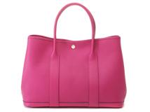 HERES  エルメス トードバッグ ガーデンパーティPM ローズパープル ヴァッシュカントリー シルバー金具 C刻印 2146000418976【430】