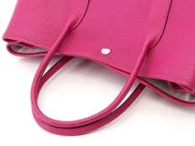 HERES  エルメス トードバッグ ガーデンパーティPM ローズパープル ヴァッシュカントリー シルバー金具 C刻印 2146000418976【430】