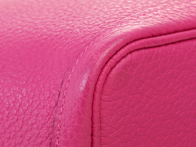 HERES  エルメス トードバッグ ガーデンパーティPM ローズパープル ヴァッシュカントリー シルバー金具 C刻印 2146000418976【430】