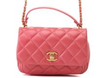 CHANEL　シャネル　マトラッセ　2WAYチェーンショルダーバッグ　パールピンク/GP　【430】2146000419010