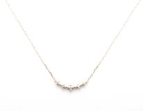 4℃　ヨンドシー　ネックレス　K10　ピンクゴールド　ダイヤモンド　0.9g　2146000420641　【432】