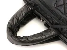 CHANEL　シャネル　ココ・コクーン　ハンドバッグ　ブラック　SV　ナイロン　レザー【431】2146000421648