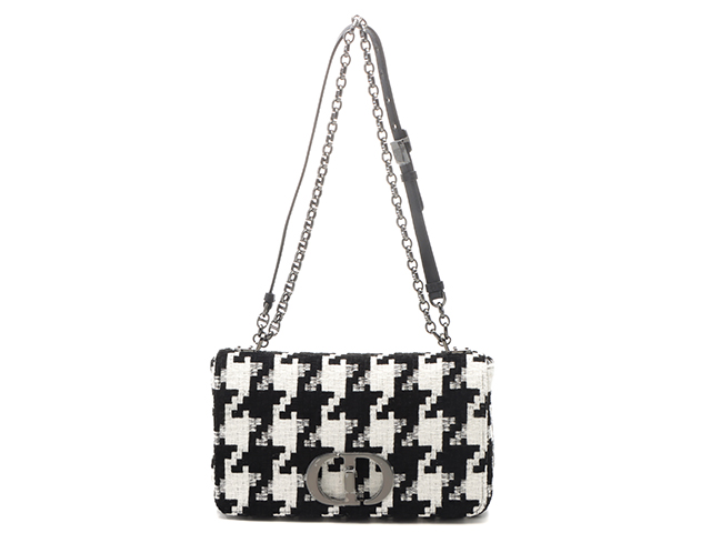 Dior クリスチャンディオール 千鳥格子カロバッグ ミディアム