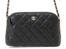 CHANEL　シャネル　マトラッセ チェーンショルダー　AP4016　ブラック/GP　キャビアスキン　2146000422935【207】