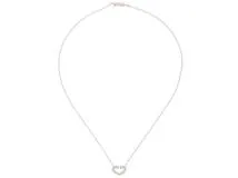 CARTIER カルティエ Cハートネックレス K18ホワイトゴールド ダイヤモンド B7008300 約5.3g 2146000423307 【432】