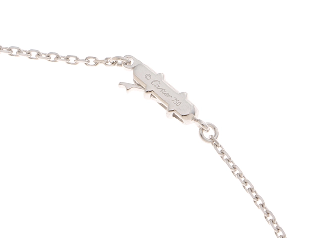 CARTIER カルティエ Cハートネックレス K18ホワイトゴールド ダイヤモンド B7008300 約5.3g 2146000423307 【432】