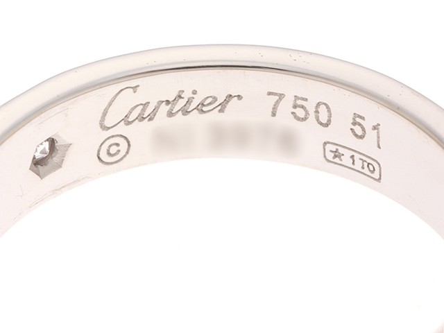 Cartier カルティエ ミニラブリング K18ホワイトゴールド 51号