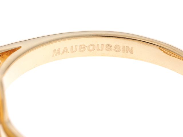MAUBOUSSIN モーブッサン リング K18 ゴールド 日本サイズ約10.5号