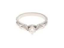 CHANEL シャネル マトラッセ リング PT950プラチナ ダイヤモンド