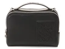 LOEWE直営店 ソフトカーフスキン Cube クロスボディバッグ Black キュービィ クロスボディバッグ（サプルスムースカーフ&ジャ