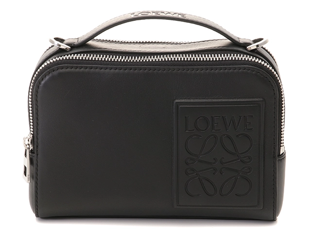 LOEWE ロエベ クロスボディ カメラバッグ ミニ ブラック サテン