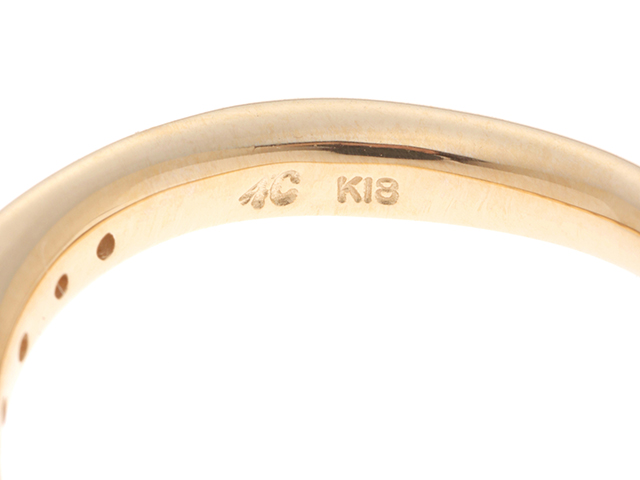 18k 金　指輪　4グラム 8号　本物保証 18k 金指輪4グラム 8号本物保証