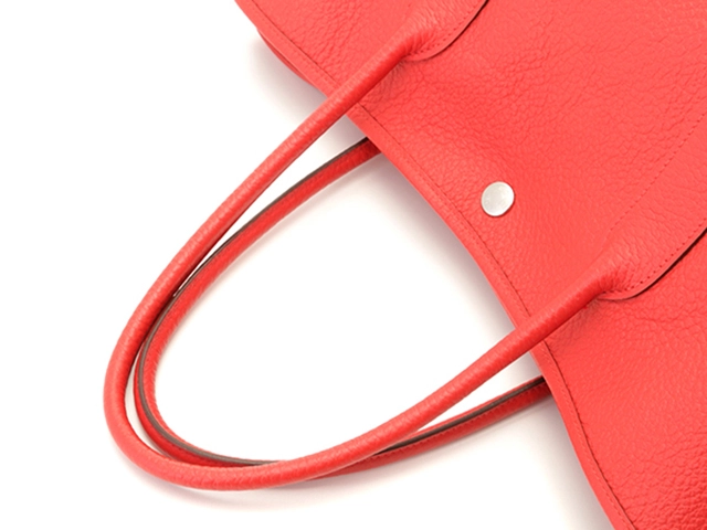 HERMES エルメス ガーデンパーティPM ルージュトマト/SV トートバッグ ヴァッシュ・カントリー【431】