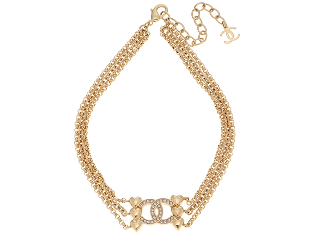 CHANEL CCロゴ ストーン付きネックレス CHANEL CCロゴ ストーン付きネックレス