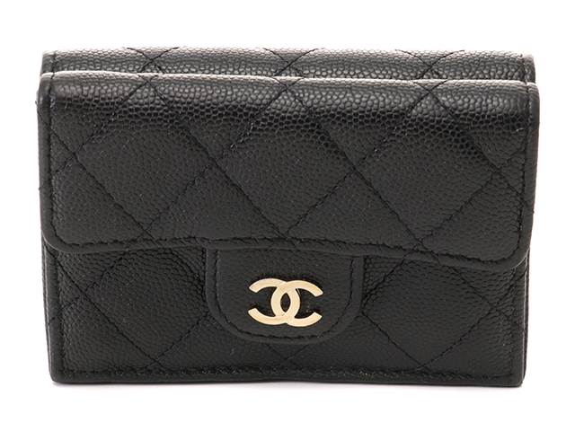 CHANEL シャネル キャビアスキン マトラッセ スモールフラップウォレット 楽天市場】CHANEL シャネル財布 マトラッセ スモールフラップ